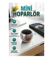 Mini Bluetooth Hoparlör Derin Bas TWS Stereo Destekli Şarjlı Taşınabilir Hoparlör