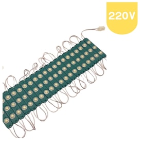 20 Adet 220 Volt 2 Watt 3 Lensli Yeşil 2835 SMD Led Modül IP65