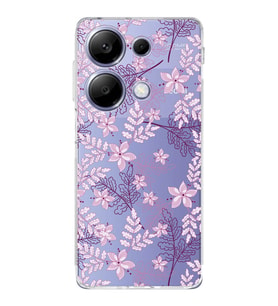 PrintiFy Xiaomi Redmi Note 13 Pro 4G Uyumlu Kamera Korumalı Floral Pudra Tasarımlı Kılıf