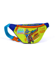 Coral High Kids Fosforlu Sarı Saks Motorsiklet Desenli Bel Çantası 12614
