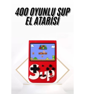 Çocuklara Özel Taşınabilir Sup El Atarisi 400 Oyunlu Nostaljik Oyun Konsolu