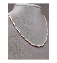 Beyaz Opal Taşı 3mm Kolye (SABİT KLİPSLİ)