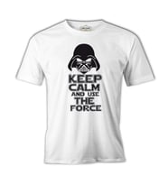 Star Wars - Use the Force Beyaz Erkek Tshirt