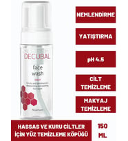 DECUBAL Face Wash Hassas ve Kuru Ciltler için Yüz Temizleme Köpüğü 150 ML