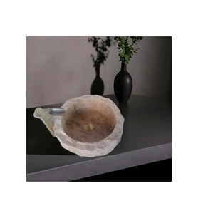 Hale Traverten Naturel Patlatma Lavabo-294