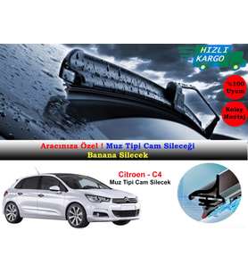 Citroen C4 Muz Silecek Takımı 2011-2017