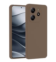 Redmi Note 14 4G Kılıf First Silikon - Kahverengi