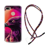 General Mobile GM8 Go GM9 GM20 Pro Plus Kılıf Boyun Asklı Rasta Silikon Red Eagle 1752