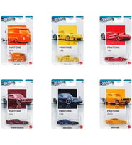 Hot Wheels Silver Serisi Pantone Ürün Çeşitleri Paketi - Koleksiyonerler Için 6'Lı Benzersiz 1:64 Öl