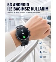 5g Android Akıllı Saat Amoled Ekran Sım Kart Destekli Kameralı