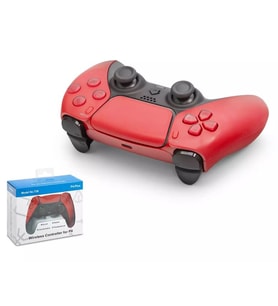 PS4 PC UYUMLU KABLOSUZ PS5 GÖRÜNLÜMLÜ GAMEPAD NODAR ND500C 5  RENK SEÇENEKLİ (Kırmızı)