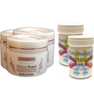 Hintohu Three Brand 100ML Arnavut Aklıkkremi 3AD+FOOT Carecream 50ML Ayakbakımkremi Naneferahlığıve