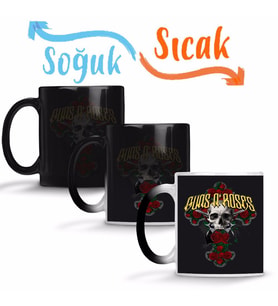 Guns n Roses Sihirli Kupa Bardak Porselen