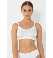Pedsiz Sports Bra Seamless Sütyen (Beyaz)