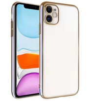 iPhone 11  arka Kapak Kılıf   Şeffaf Renkli   açık mavi   kenarlı  rose