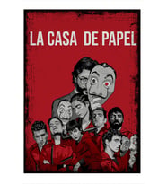 ekart La Casa De Papel Dizi Film Afişi Desenli Mdf Tablo