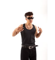 Basic Antrasit Tank Top Atlet