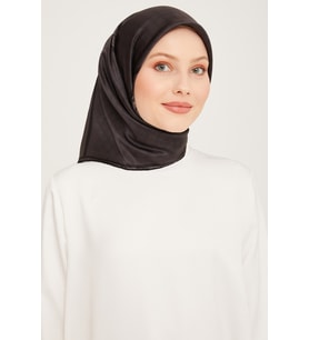 Armine Nostalji Serisi İpek Twill Eşarp 9054D-57 (Antrasit)