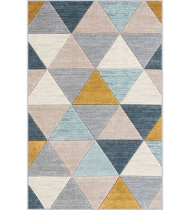 Eliana Home Baskılı, Yıkanabilir Kaymaz Taban Salon Halısı LNA1048 100x150 cm (Sarı)
