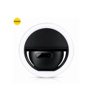 RK-12 Telefon Uyumlu Taşınabilir Şarj Edilebilir Selfie Ring Light Mandal Tipi Yuvarlak Fotoğraf Ve Video Işığı