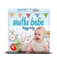 Mutlu Bebe  Bebek Bezi 4 Numara - Maxi 24 Adet
