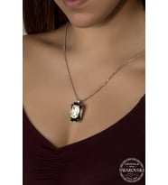 Union Swarovski Crystal Kadın Panter Gümüş Kolye