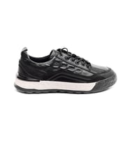 Hakiki Deri Comfort Erkek Sneaker (Siyah)