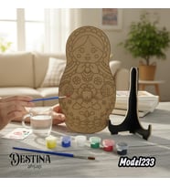 Destina Ahşap Mandala Boyama Seti- Ahşap Boyama - Model 233