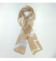 PAREDORA Soft Desenli Karamel Hippi Fular (Karışık)