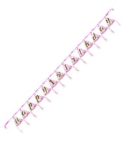 Bayrak Banner Set Flama 1 Yaş Happy Birthday Külah Pırıltılı First Pembe-