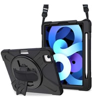 Microsonic Apple iPad Air 5.Nesil 2022 Kılıf (A2588-A2589-A2591) Heavy Defender Siyah