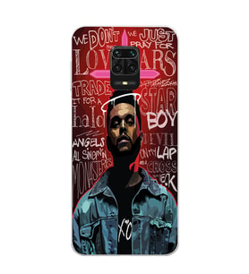 Xiaomi Redmi Note 9S - Redmi Note 9 PRO Uyumlu The Weeknd Tasarımlı Şeffaf Telefon Kılıfı