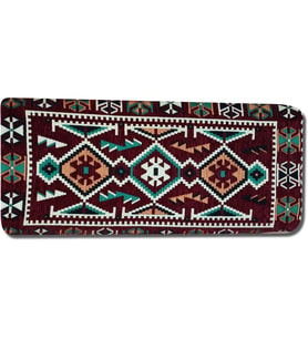 Kamış Dolgulu Şark Köşesi Yastığı (Bordo)