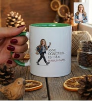 Kişiye Özel Karikatürlü Anne Öğretmen Eş Kupa Bardak Anneler Günü Hediyesi