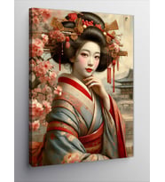 Kanvas Tablo Japon Kadın