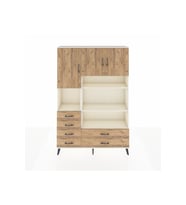 Arges Gardrop 9 Raflı 6 Çekmeceli 3 Kapaklı 132x30x195 Aytaşı-Çam
