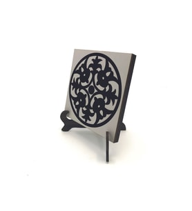 Barok Desen Baskılı MDF Masaüstlük 10X10