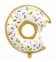Beyaz Donut Folyo Balon