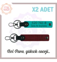 Koyu Turkuaz-Bordo, İsme Özel Tasarım Manevi Güç Veren Özel Hediye 520 741 8 Başarı 2'li Anahtarlık (Çok Renkli)