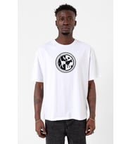 Monogatari Anime Tsubasa Cat Symbol Beyaz Erkek Oversize Tshirt