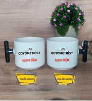 Odyometrist Kupa Bardak T Siyah Kulplu Tıp Bayramı Hediyesi
