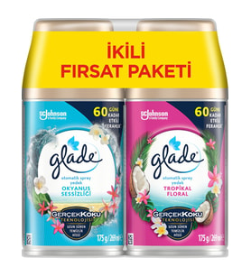 Glade Otomatik Sprey Yedek Okyanus + Tropikal 2'li