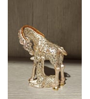 Swarovski Taşlı Zürafa Mücevherlik / Dekoratif Biblo (Beyaz)