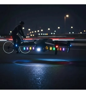 Alkan Mb 7 Renk Mini Led Şarjlı 4,5w Dron Scooter Bisiklet Motosiklet Araba Çakarlı Led Uyarı Işığı