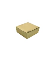 Komple Karton Kutu Düz Renk 7X7X2.2 CM (25 Adet)  Gold
