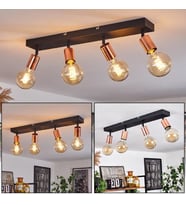 RİOLIGHT MODERN SİYAH 4XE27 DUYLU MAFSALLI HAREKETLİ BAŞLIK(GLOP AMPUL HARİÇ) METAL SPOT AVİZE
