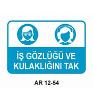 İŞ GÜVENLİĞİ UYARI LEVHASI 1 ADET PVC 21 X 29CM