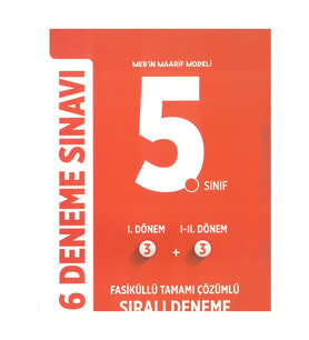 Editör Yayınları 5. Sınıf 6 Deneme Sınavı Tamamı Çözümlü Yeni