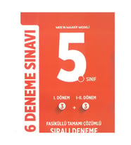 Editör Yayınları 5. Sınıf 6 Deneme Sınavı Tamamı Çözümlü Yeni