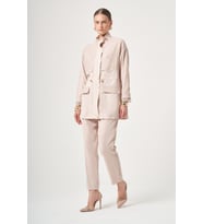 FTZ Women Kadın Dantel Detay Takım Beige 31384